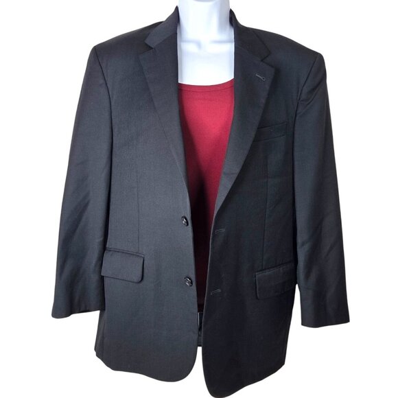 Jos. A. Bank Dark Navy Wool Two Button Signature Suit Coat Blazer Jacket 40S - Picture 2 of 8